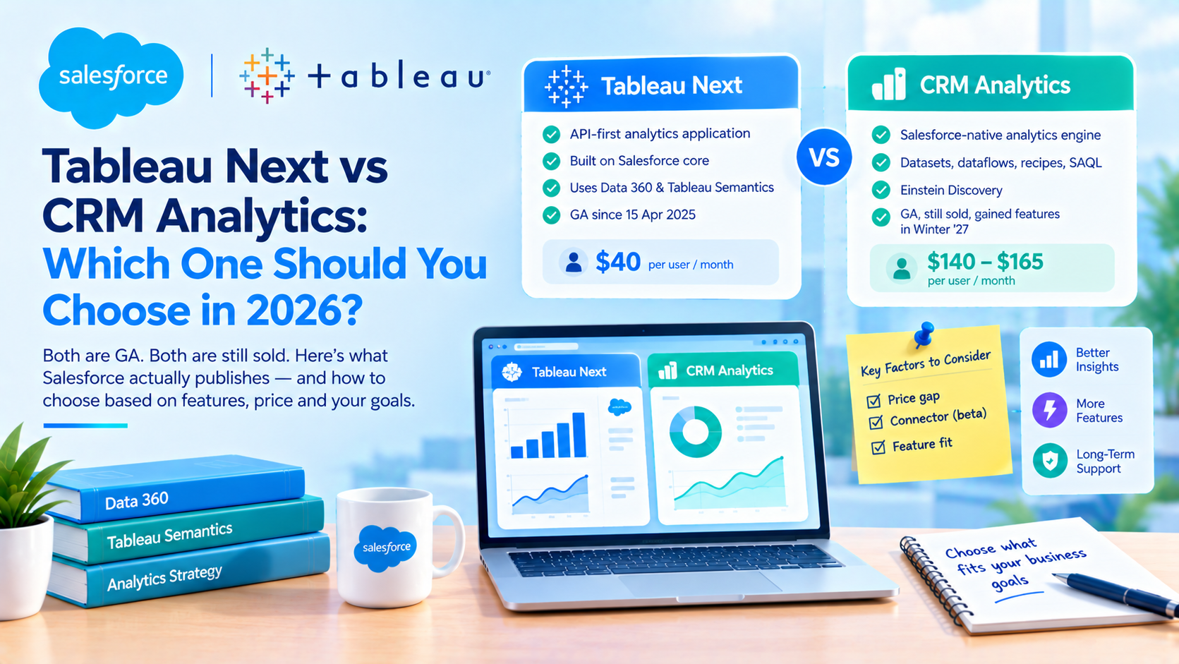 Tableau Next vs CRM Analytics: Which to Build On