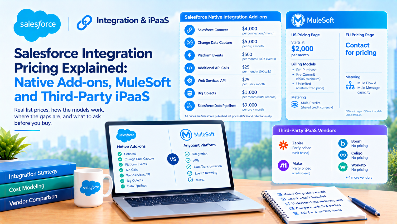 MuleSoft vs Platform Events vs iPaaS: What Each Costs
